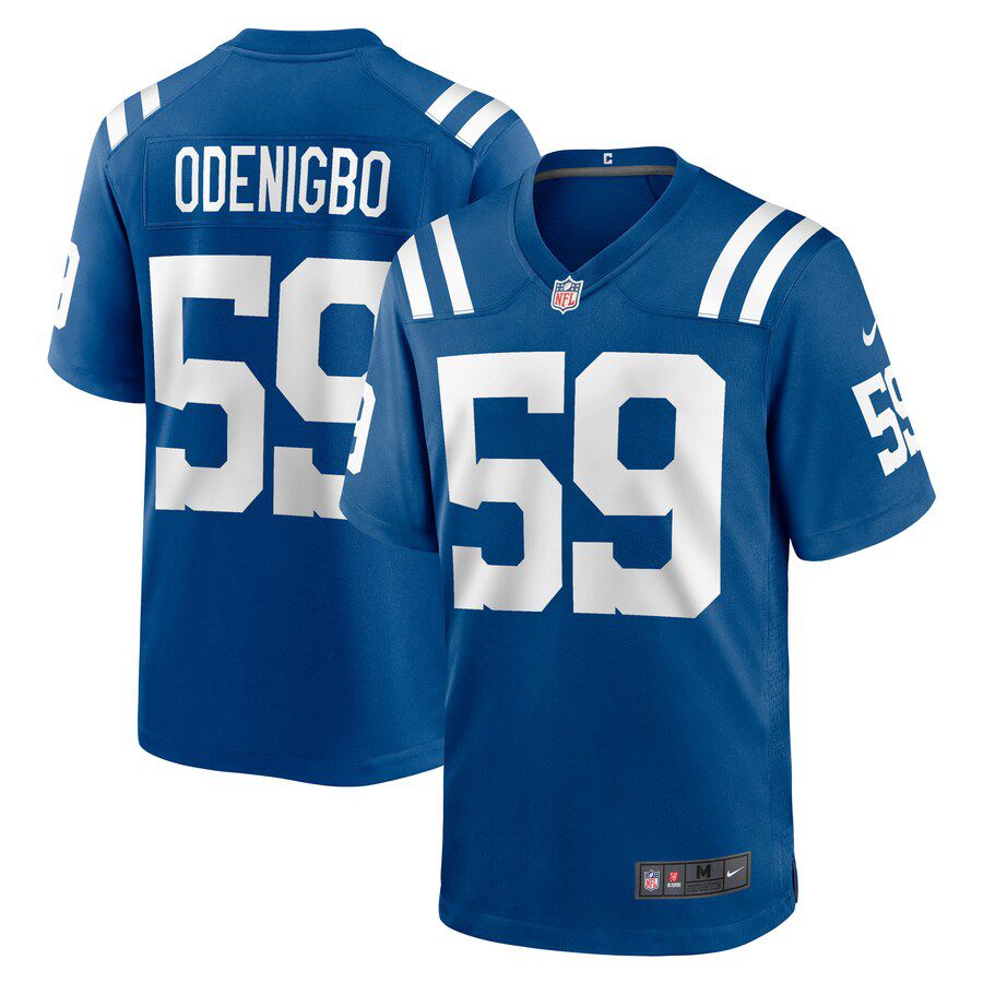 Men Indianapolis Colts 59 Ifeadi Odenigbo Nike Royal Game Player NFL Jersey